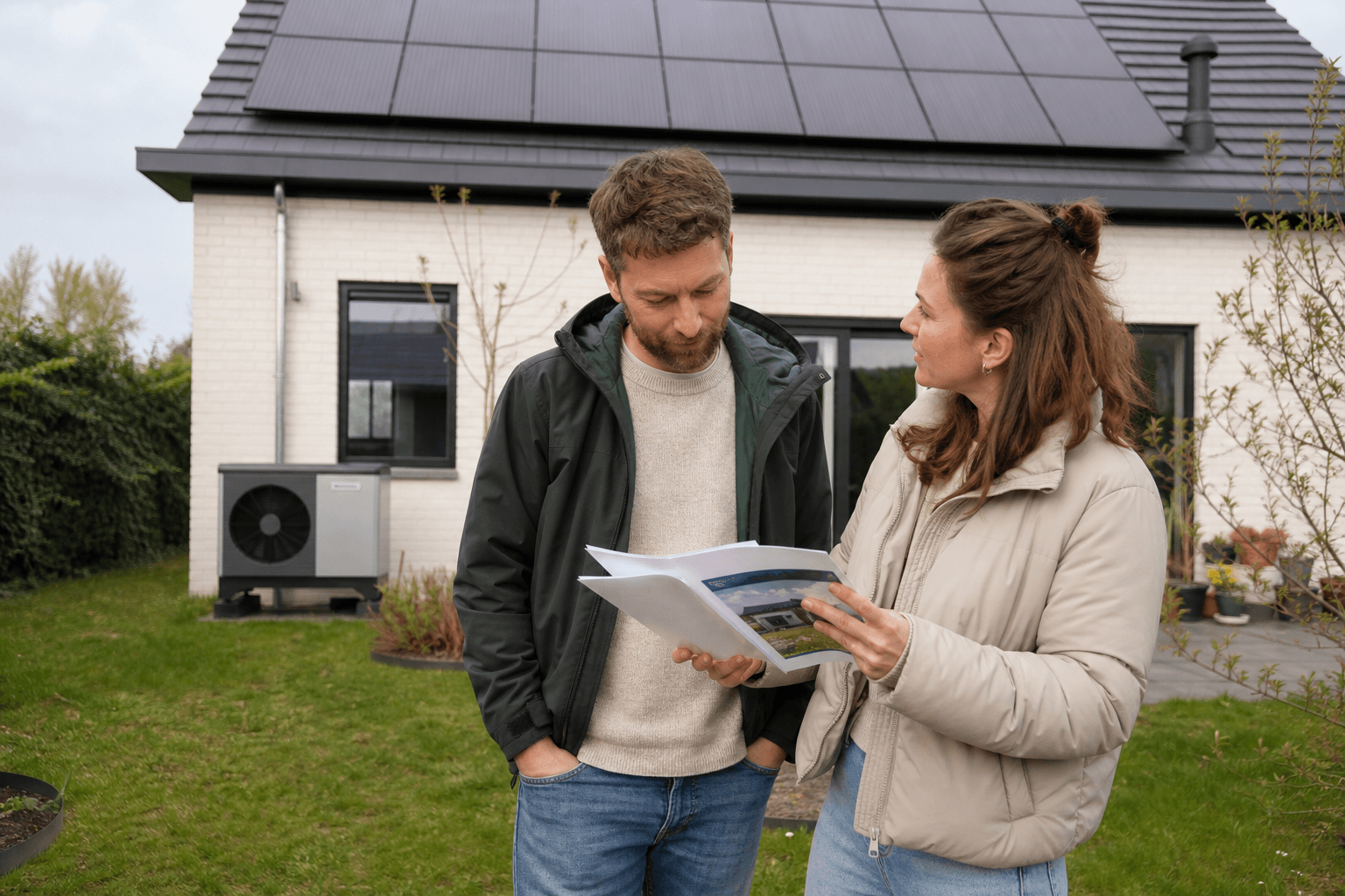 Stel voor hun woning met zonnepanelen
